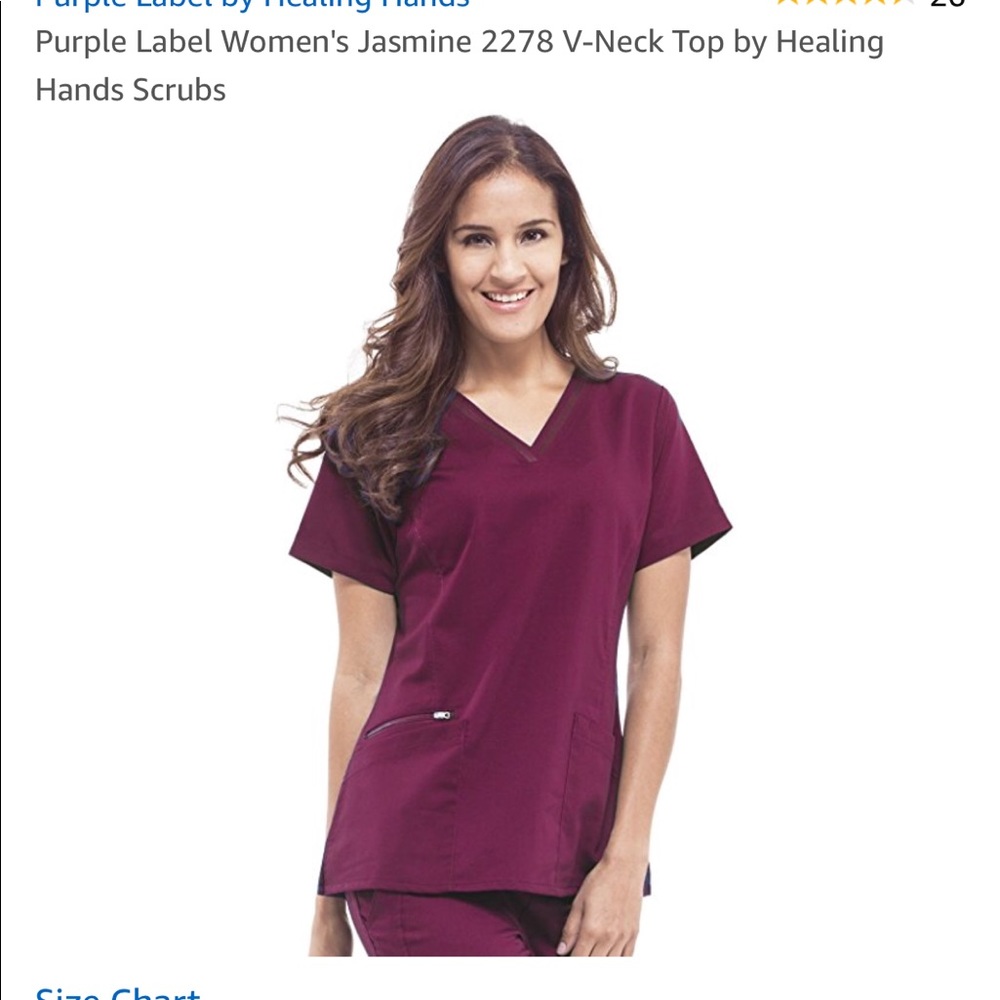 Purple Heart by healing hands yoga scrubs